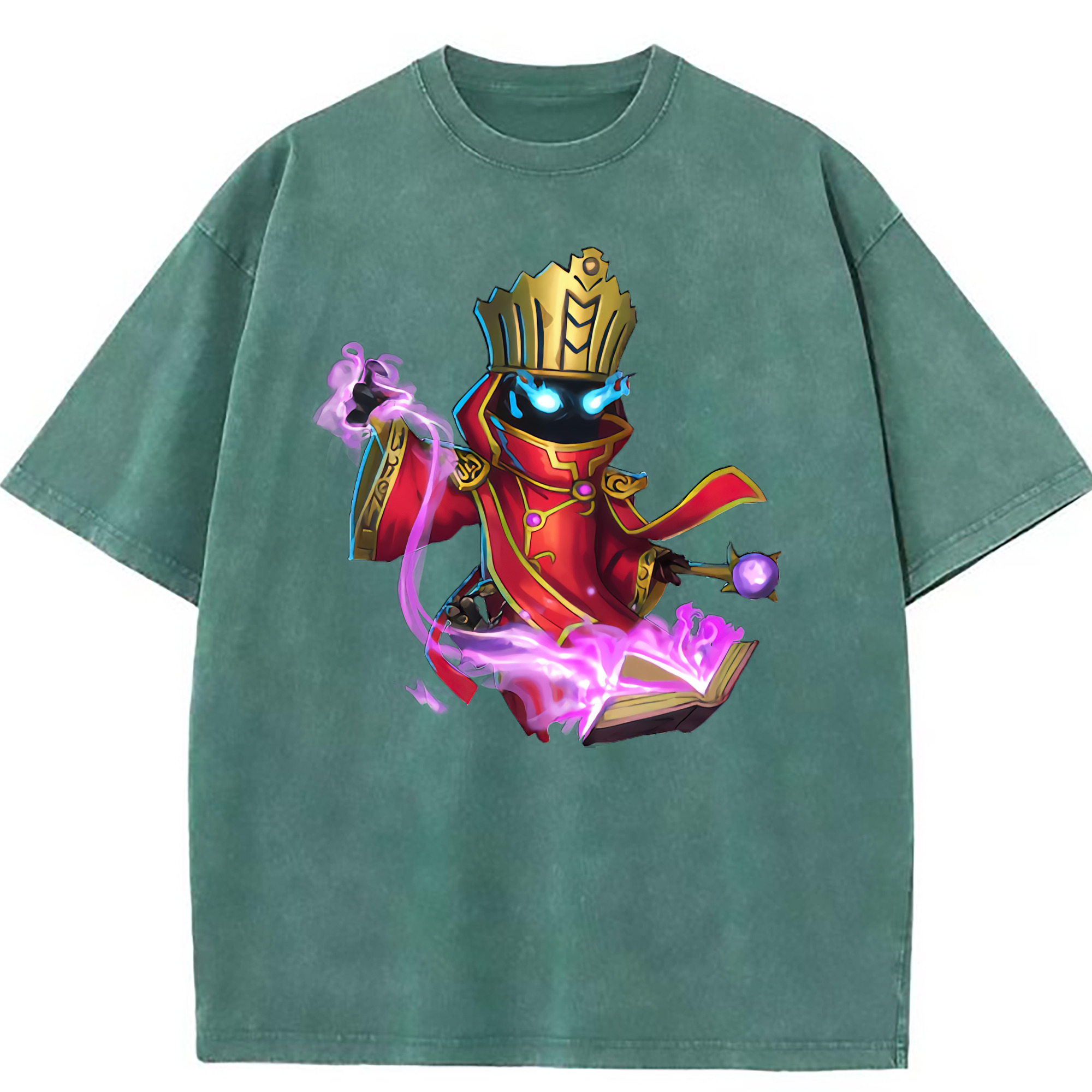 （画像用） リーグ・オブ・レジェンド League of Legends LOL 綿100% ヴィンテージ風 半袖Tシャツ（フロントプリント）
